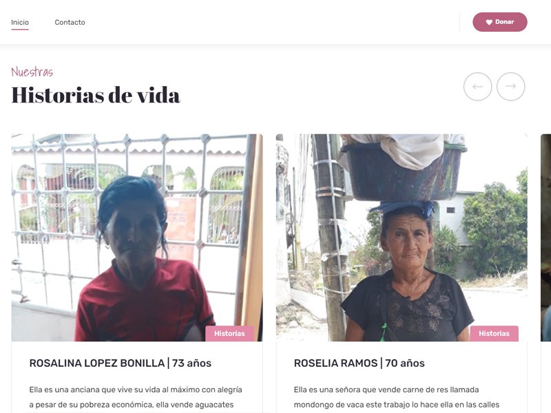 Pagina Web Fundacion Amor, Fe y Esperanza